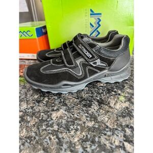 IMAC Outrider Mens Black Suede Mesh Hook Loop Sneakers hiking shoes Sz 38 Italy